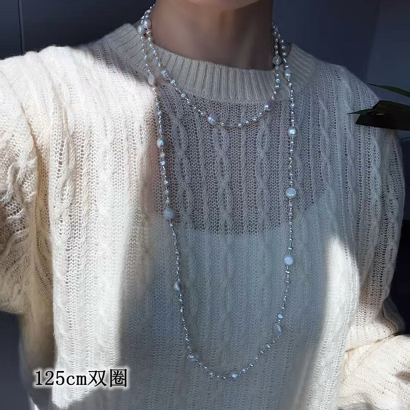 💫百元巴洛克珍珠！三层叠戴神链，微瑕天然感拉满度假氛围～约会穿搭神器！