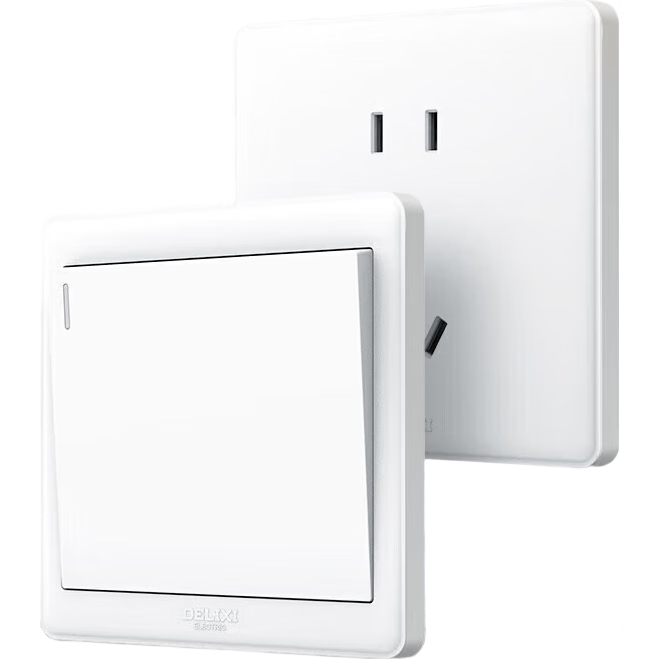 德力西（DELIXI）開關(guān)插座面板 CD815系列 10A正五孔插座 QSE86ZS