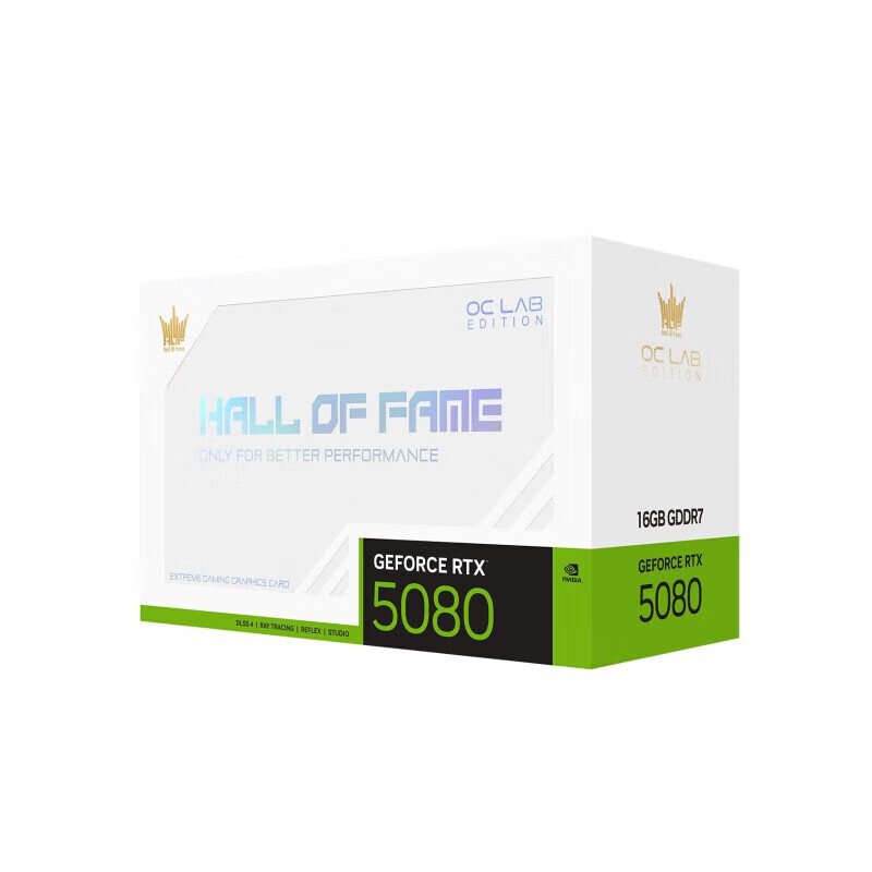 影驰全新 RTX5070Ti/5080/5090D 影驰 RTX 5080 HOF OC LAB X