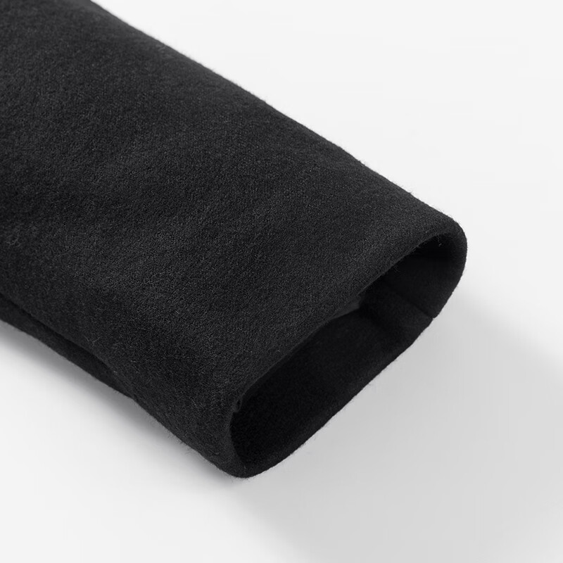 阿仕顿(ARTSDON)2025年秋季男装新款时尚穿搭潮流撞色休闲连帽中长款针织大衣外套 黑色 S (165) 推荐95-110斤