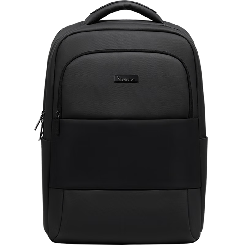 爱华仕双肩包时尚商务背包16英寸笔记本电脑包男书包都市行者黑色