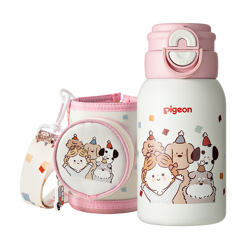 ���ڲ��������ף�Pigeon��Ȥ��ϵ�� ��ͯ���±� ѧ��ˮ�� ˫����600mlС�ֱ������ּ�ͥ�գ�