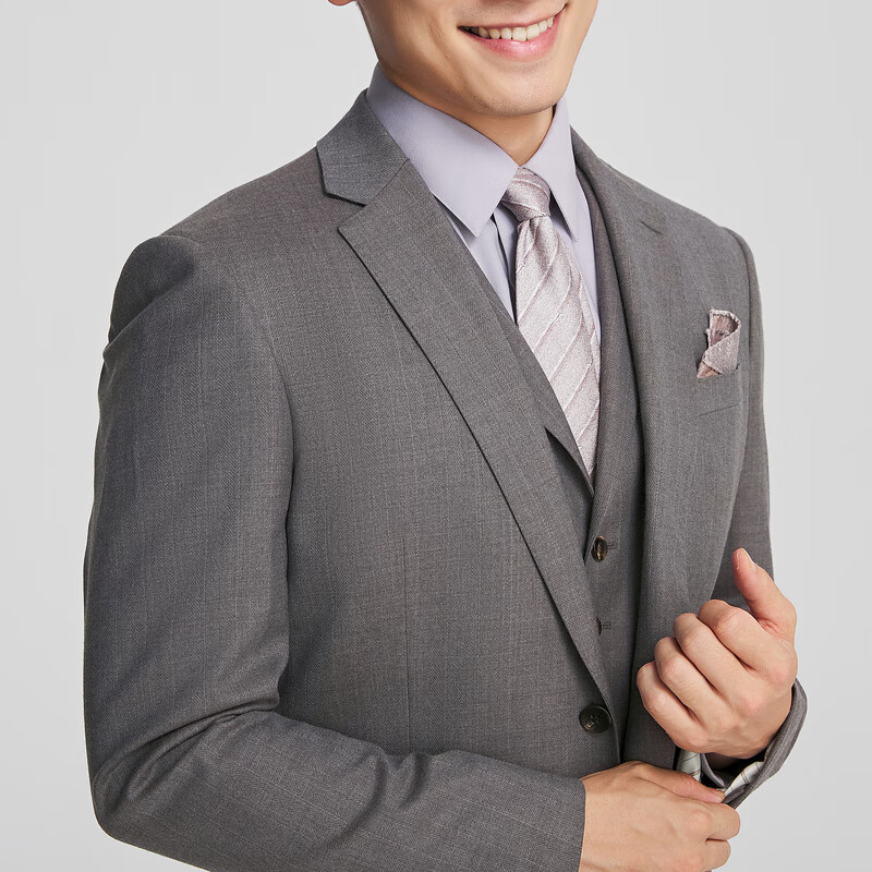雅戈尔【商场同款】西服男士春夏套西YOTN217293XJY上衣 灰咖YOTN217293XJY上衣 XL 180/96A