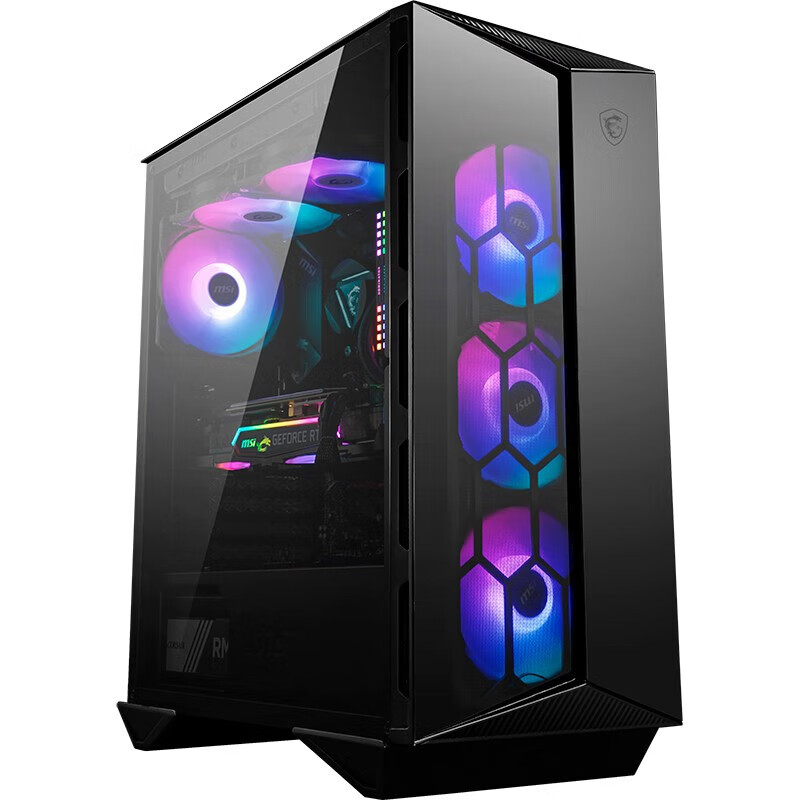 微星（MSI）刀锋氪金枪2 MESH中塔侧透机箱 atx游戏办公主机 支持360水冷 微星 MPG VELOX 100P AIRFLOW