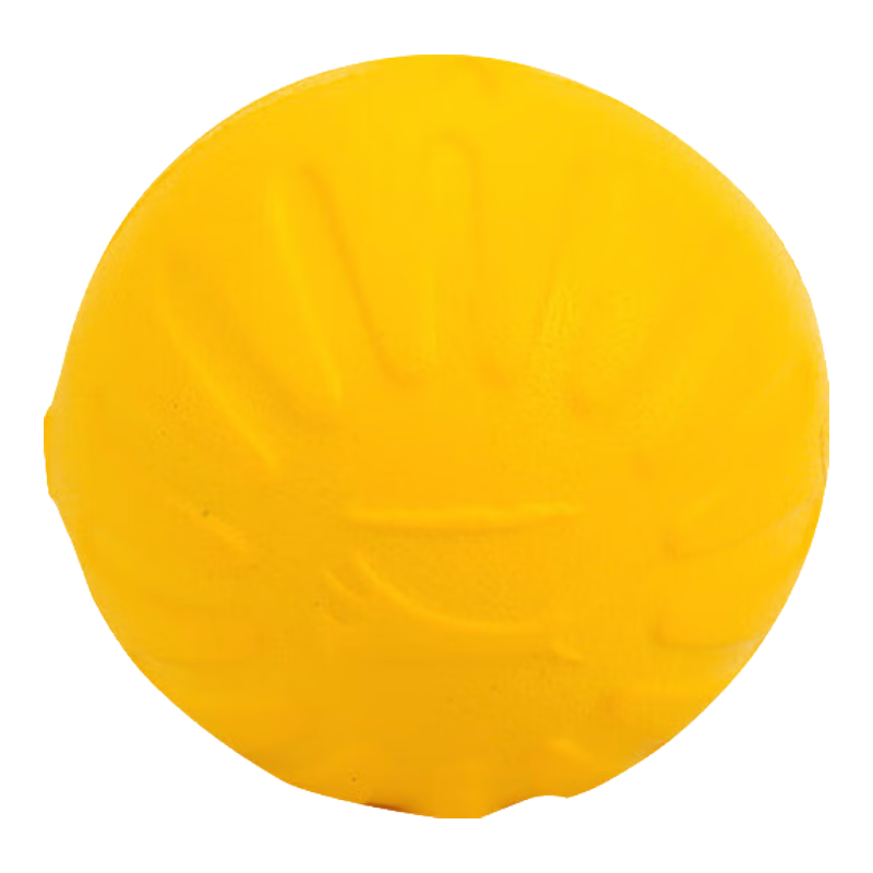 星記狗狗訓(xùn)練用品訓(xùn)犬玩具球邊牧飛盤(pán)軟飛碟耐咬不傷牙 星記妙想泡沫彈力球-黃色 標(biāo)準(zhǔn)號(hào)