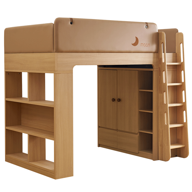 ȫ�ѼҾ��ִ���Լԭľ��Ҿ߰�ߴ����´�С����1.5x2�׶�ͯ�������� ԭľɫ|��̨�� 1.2��