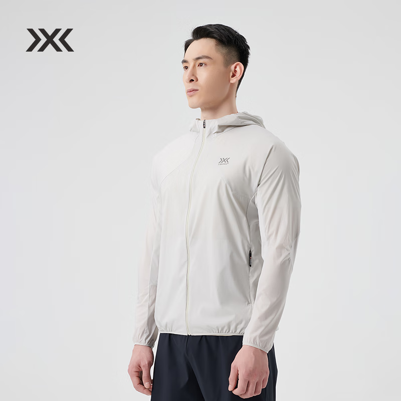XBIONIC飞逸轻量防风连帽夹克男外套皮肤衣防晒衣防泼水舒适 23607N 月光灰 M