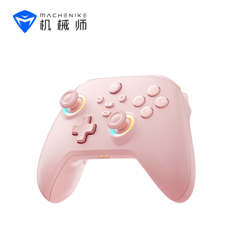 机械师机械师G3 pro蓝牙游戏手柄无线三模力调节手柄电脑NS霍尔摇杆扳机 G3 pro力调节蓝牙三模手柄-星光粉