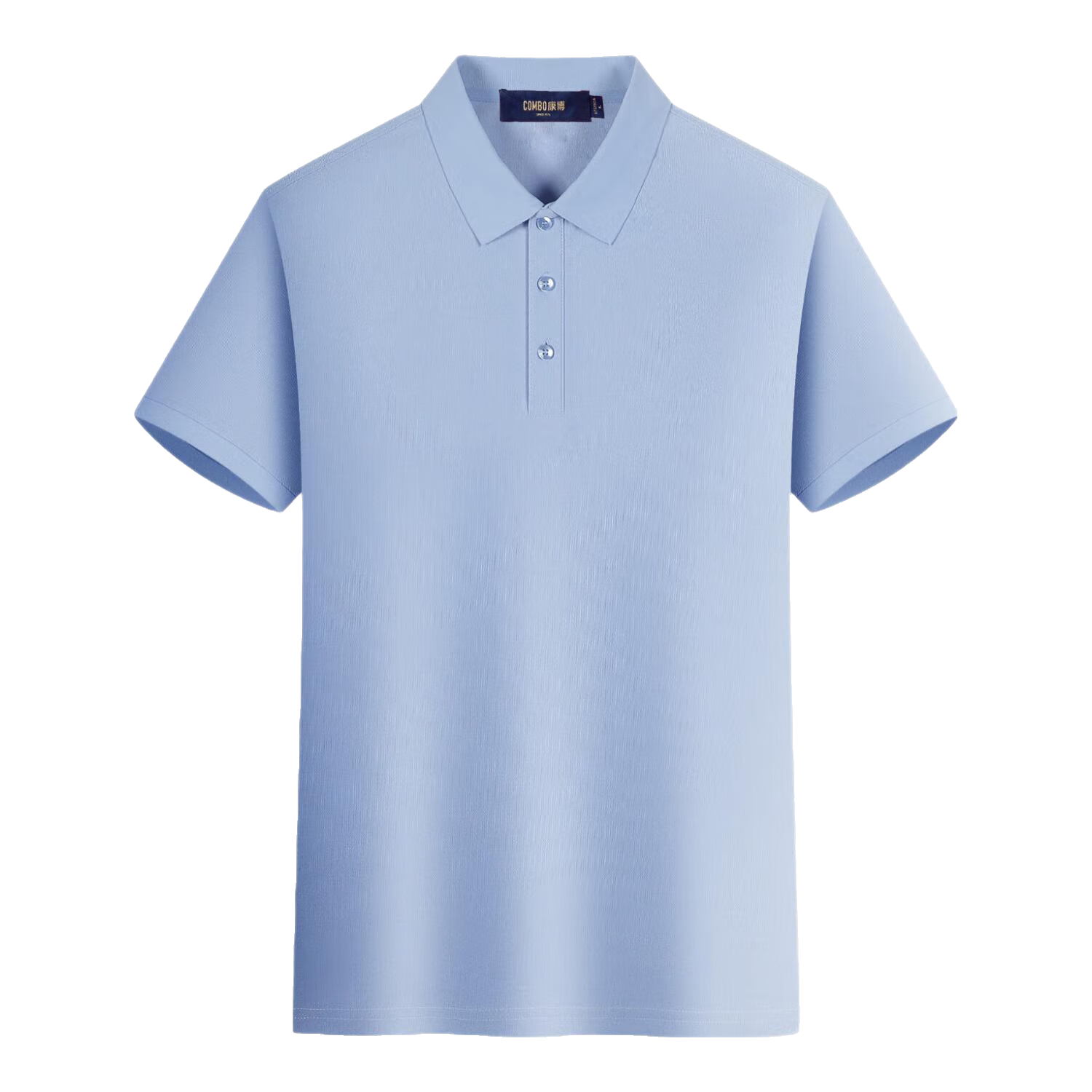 康博短袖POLO衫男夏季薄款百搭通勤男款上衣 蓝色 4XL （150-160斤）