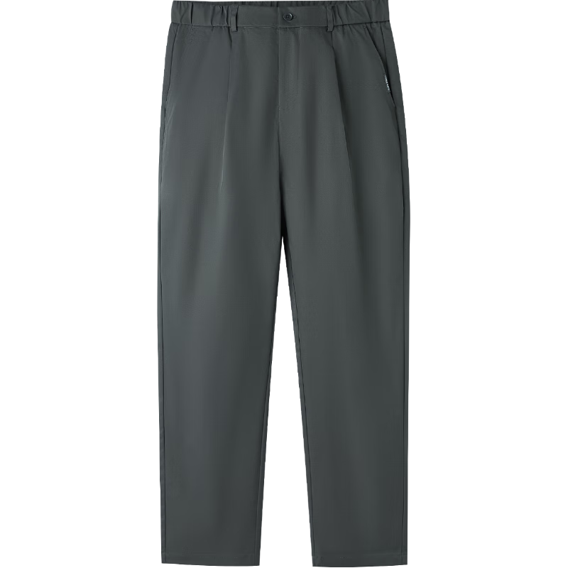 海澜之家（HLA）休闲裤男25新款三体联名系列耐磨裤子男秋季 中灰8M 34 175/88A 推荐143~150斤