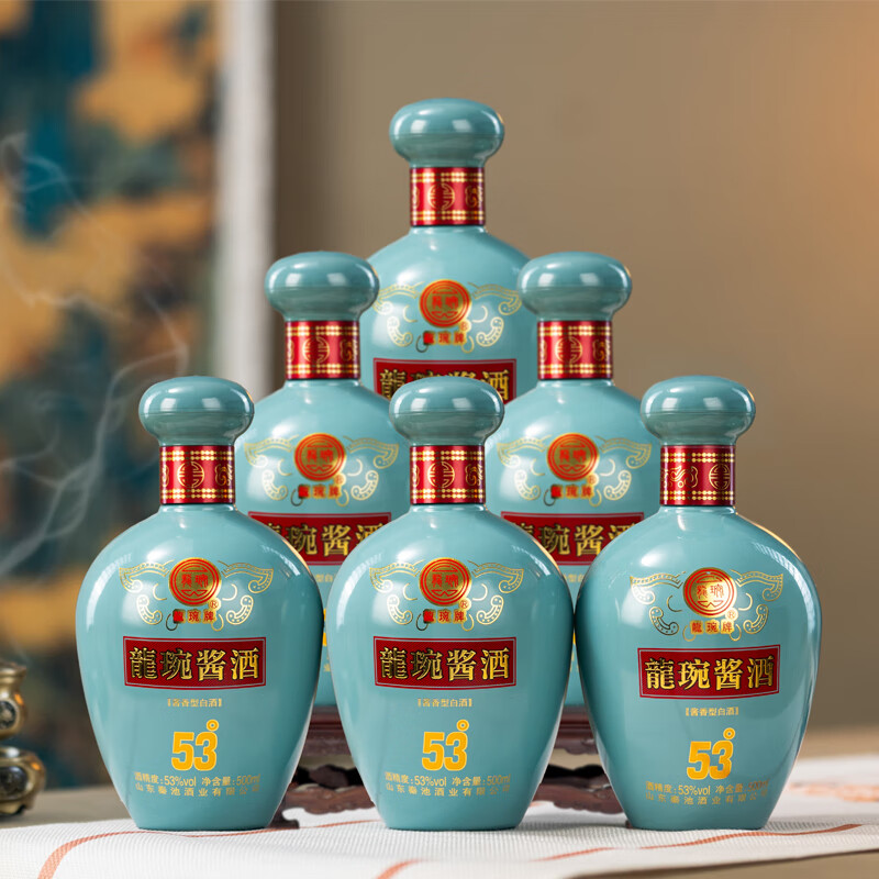 秦池53度500ml龙琬酱酒酱香型高度白酒坤沙大曲固态法酿造优级礼品酒