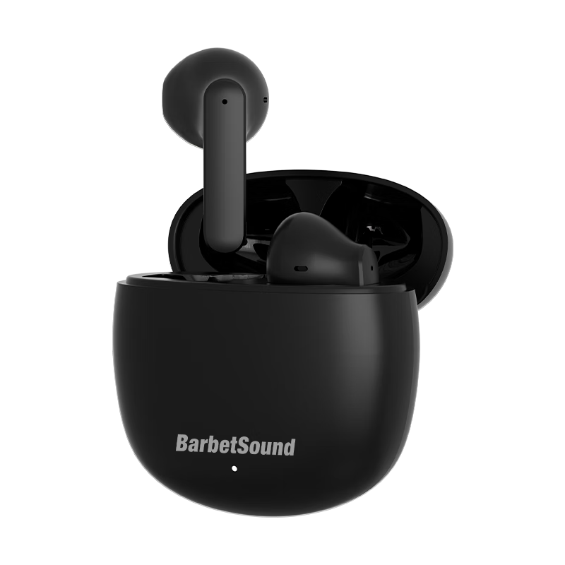 BarbetSound T83 学生蓝牙耳机半入耳式蓝牙5.4快充真无线双麦AI通话降噪长续航耳机游戏低延迟IQOO Neo适用 香草米丨40H超长续航