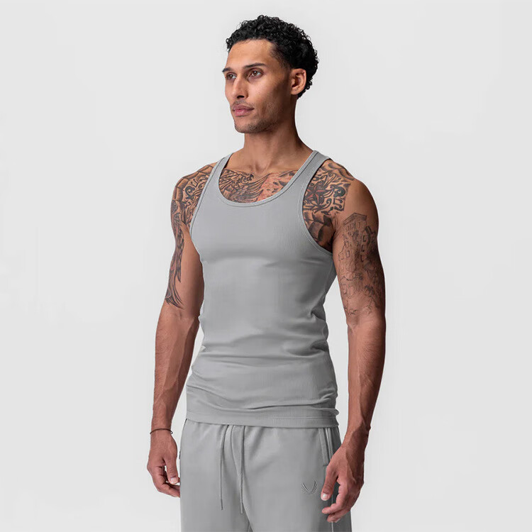 ASRV美式速干运动背心男紧身夏季外穿跑步篮球跨栏坎肩健身无袖透气 黑色 M 建议160-170CM100-120斤左右