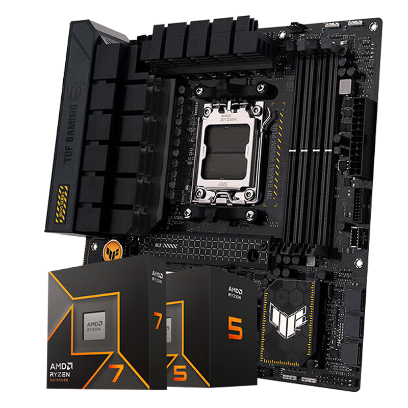 AMD9000ϵ������R7 9700X 9800X3D 9950X�˶B650 B850 X870����CPU��װ ��U��װ ��˶TUF B650M-PLUS ������ WIFI R7 9800X3Dɢ