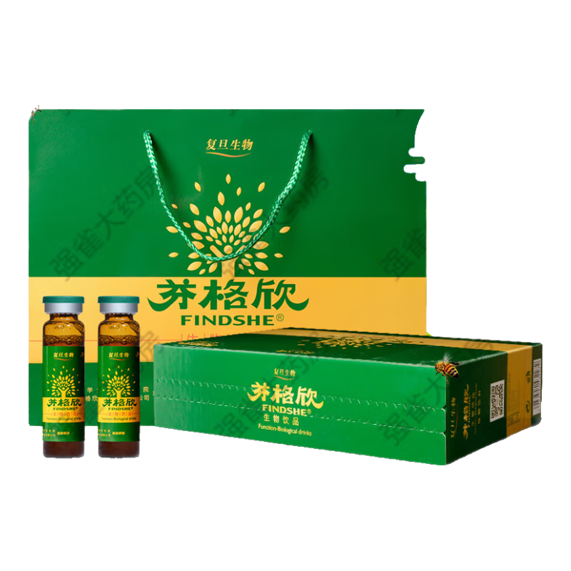 芬格欣牌  物飲品 綠色禮盒 10ML/40支【禮盒裝】新包裝上市 透明 苦