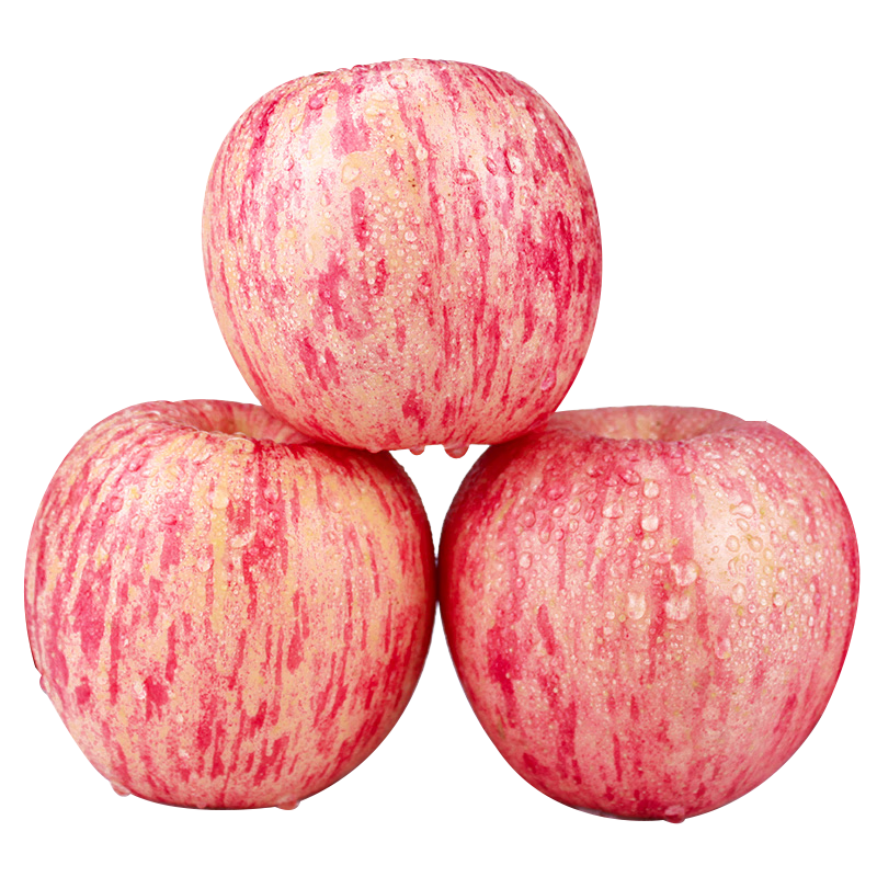 京鲜生山东烟台红富士苹果 净重5斤 单果85-90mm 生鲜水果 源头直发