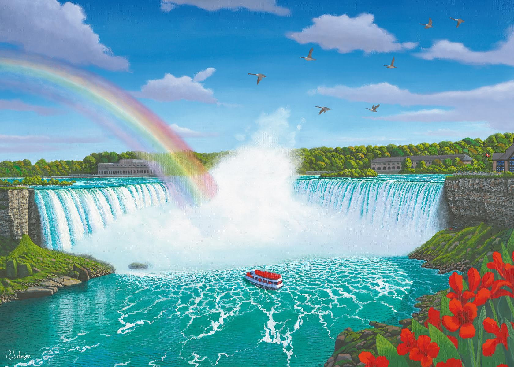 睿思游戏睿思（Ravensburger） Niagara Falls 1000片拼图
