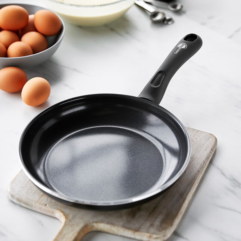 BLUE DIAMOND蓝钻煮意 不粘锅平底锅家用陶瓷早餐锅煎饼烙饼煎牛排煎鸡蛋煎锅 平底煎锅 28cm