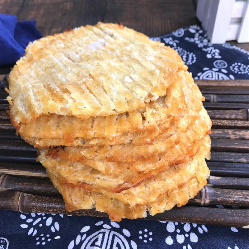 日照烤鱼片鳕鱼片即食海鲜零食休闲食品小鱼干 圆形烤鱼片250g
