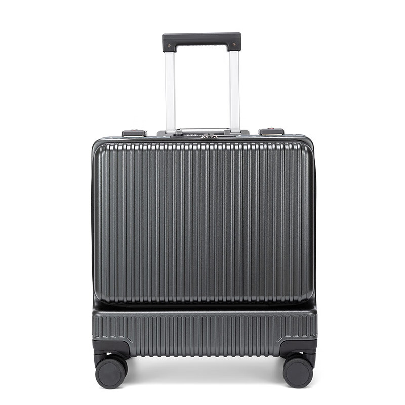 Walker Shop行李箱2026新款品牌商务登机箱多功能拉杆箱小型轻便密码旅行箱 深灰色 20英寸 【登机箱/可放15.6寸电脑】