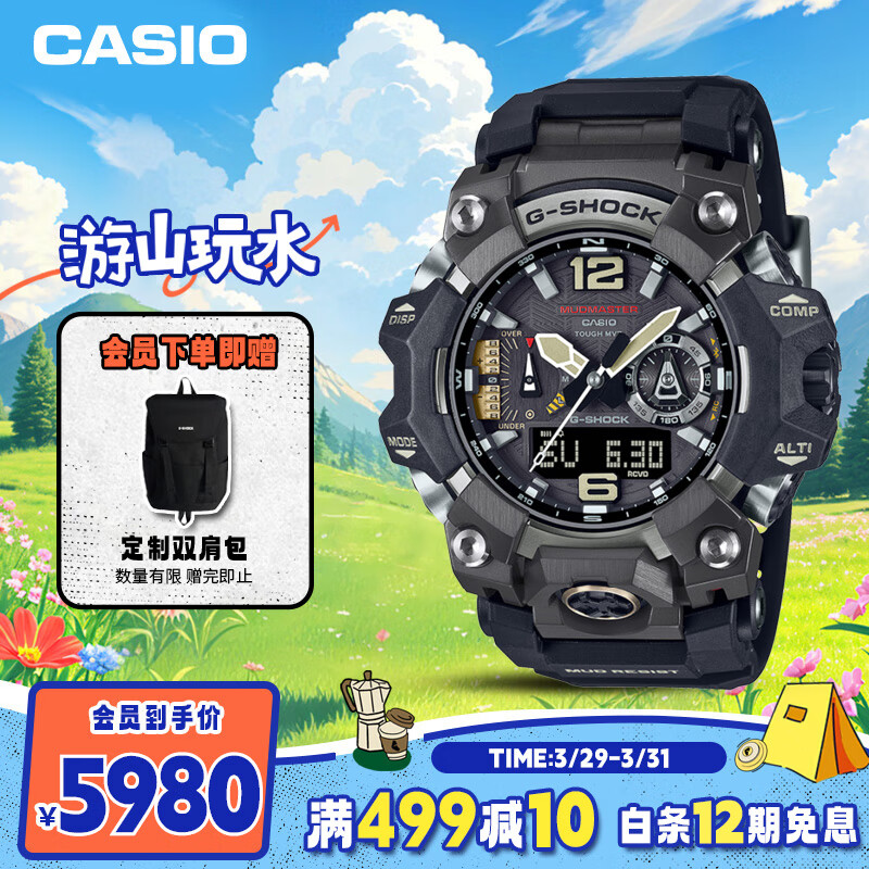 ŷCASIOֱʿG-SHOCK̫ܵպGWG-B1000-1Aʵ5980Ԫ