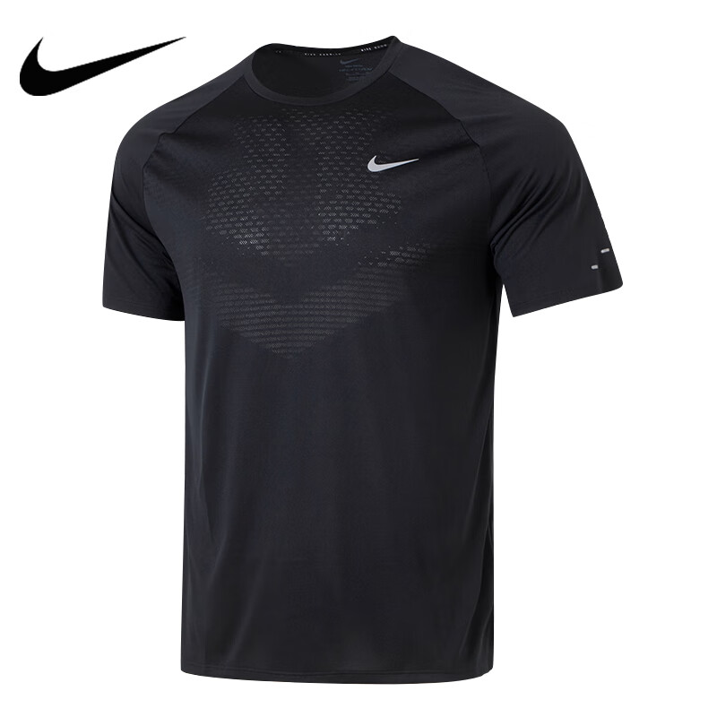 耐克（NIKE）短袖男款25春夏款DRI-FIT透气快干冰丝凉爽跑步健身运动服T恤上衣 HV5204-010/反光/夜跑健身 XL /180/96A