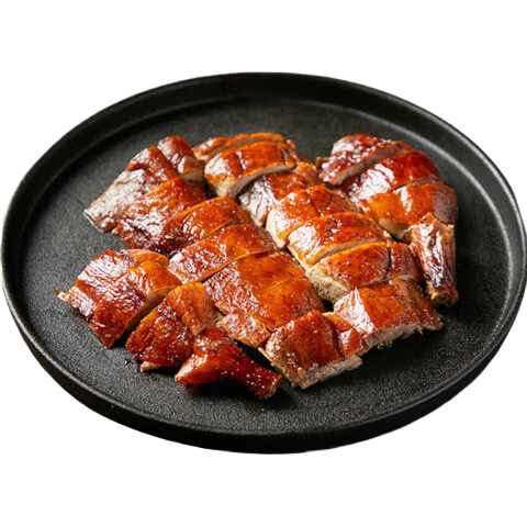 粵膳三千味燒鴨肉350g 整塊帶醬汁 無添加 燒鴨烤鴨 廣式特產(chǎn)熟食 燒臘鹵味