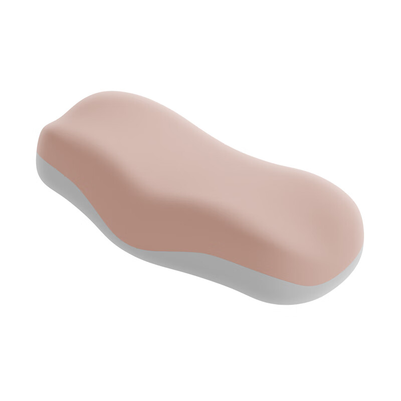 金脊健脊美枕 护颈枕记忆棉枕慢回弹深睡枕 知脊枕mini版出差旅行深睡枕 单只 脊美深睡枕-桃粉