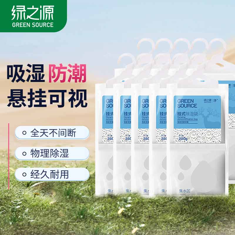 绿之源除湿袋250g*10袋 大容量衣柜宿舍床上被子除湿剂干燥剂吸湿包