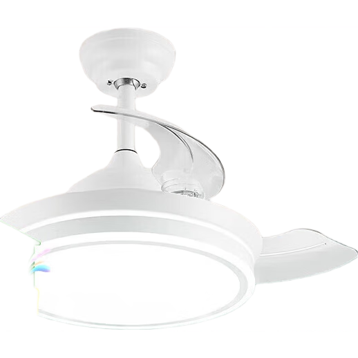 雷士照明（NVC）吊扇灯风扇灯餐厅吊灯客厅饭厅简约24W三色+遥控+多档风速+定时