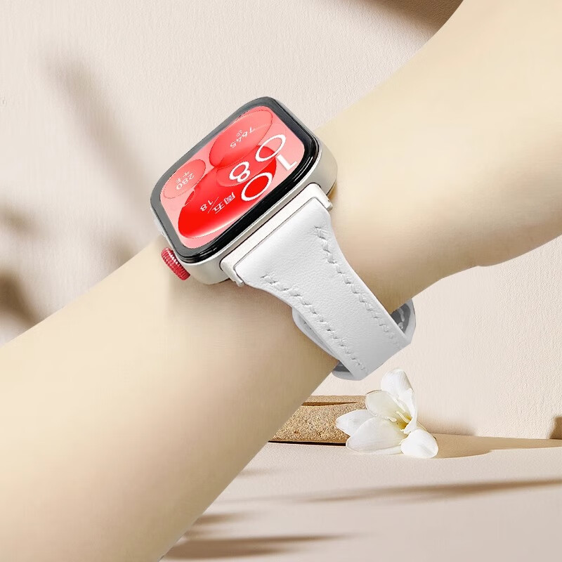 華為（HUAWEI）【女神節(jié)禮物】華為手表WATCH FIT3智能運(yùn)動(dòng)手環(huán)藍(lán)牙通話男女新款防水心率血氧睡眠監(jiān)測(cè)生日禮品 華為Fit3【月光白】+凝霜白小蠻腰真皮