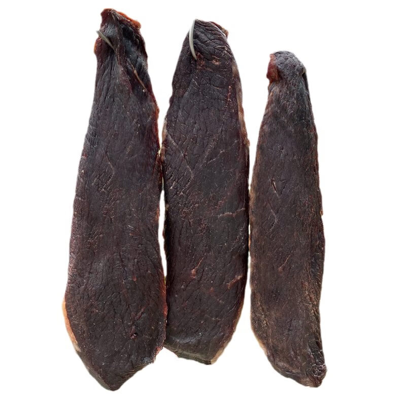 牛頭牌云南牛肉干巴黃牛肉風干腌制臘食品炒菜干原味麻辣味騰沖特產(chǎn)500g 原味牛干巴500g