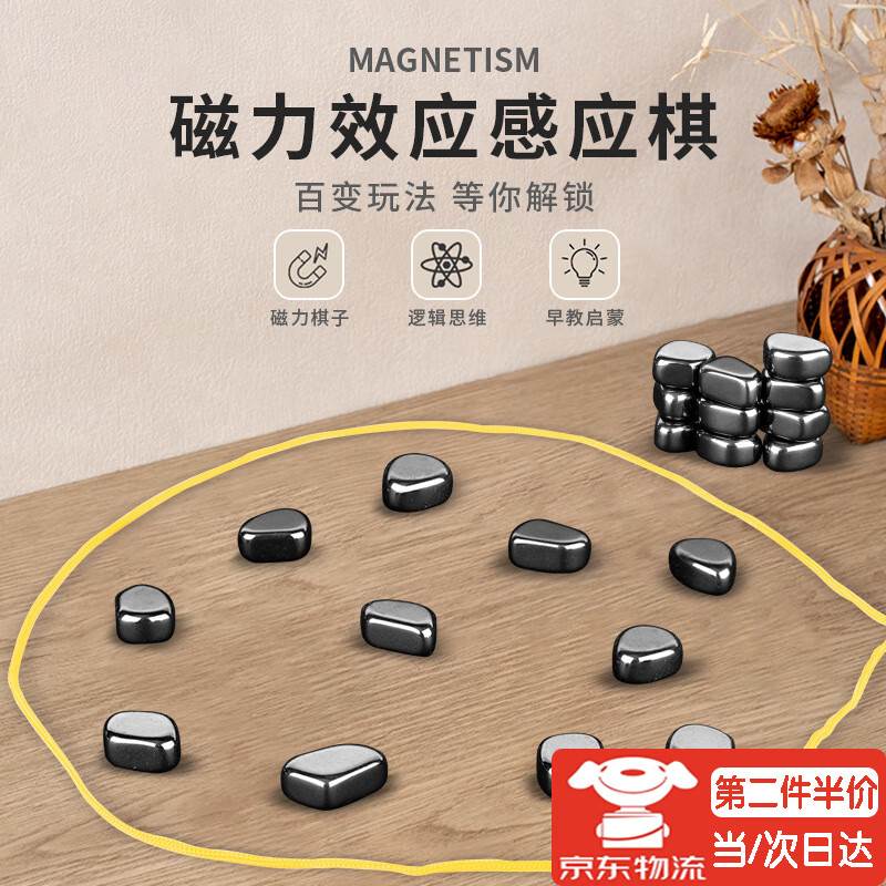 海伊朵磁力对战棋吸铁石棋类双人游戏磁铁感应棋玩具亲子互动空间思维棋 磁力感应棋【20粒/含收纳袋】
