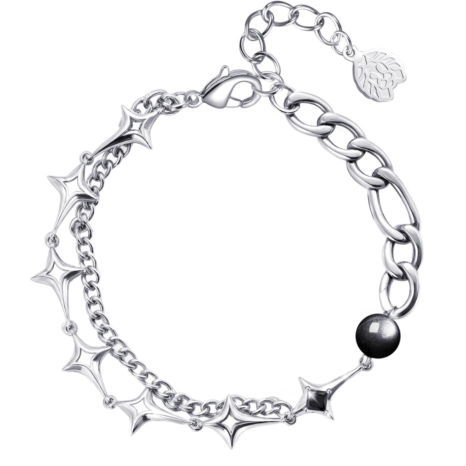 RASTACLAT星芒為愛閃耀國(guó)潮新中式鈦鋼男女生情侶小獅子國(guó)風(fēng)手鏈 星芒B女款