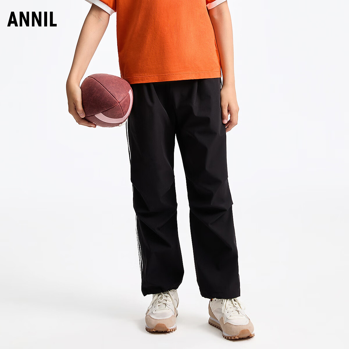 ���ζ���Annil��ͯװ��ͯŮͯ����2025���¿���ᱡײɫ���������˶��� ��ɫ 110 68Ԫ