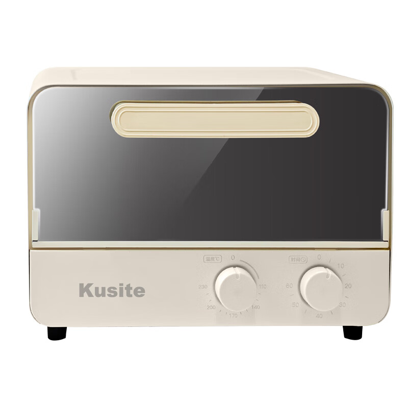 库思特(Kusite)电烤箱家用多功能空气炸锅蒸烤箱一体机镜面台式炸蒸烤微波炉小型电烤炉大容量1-3人用 上下发热均匀+独立控时控温 12L