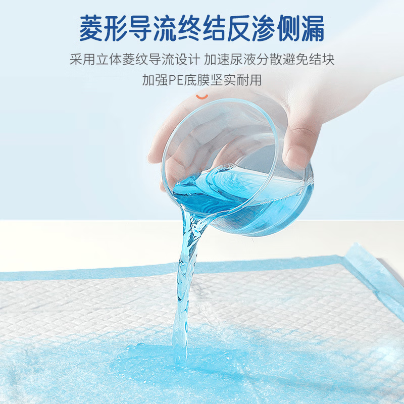 乐优久成人护理垫80x120老人用隔尿垫老年人中单尿垫一次性床垫子 80x120cm 30片【加厚款】