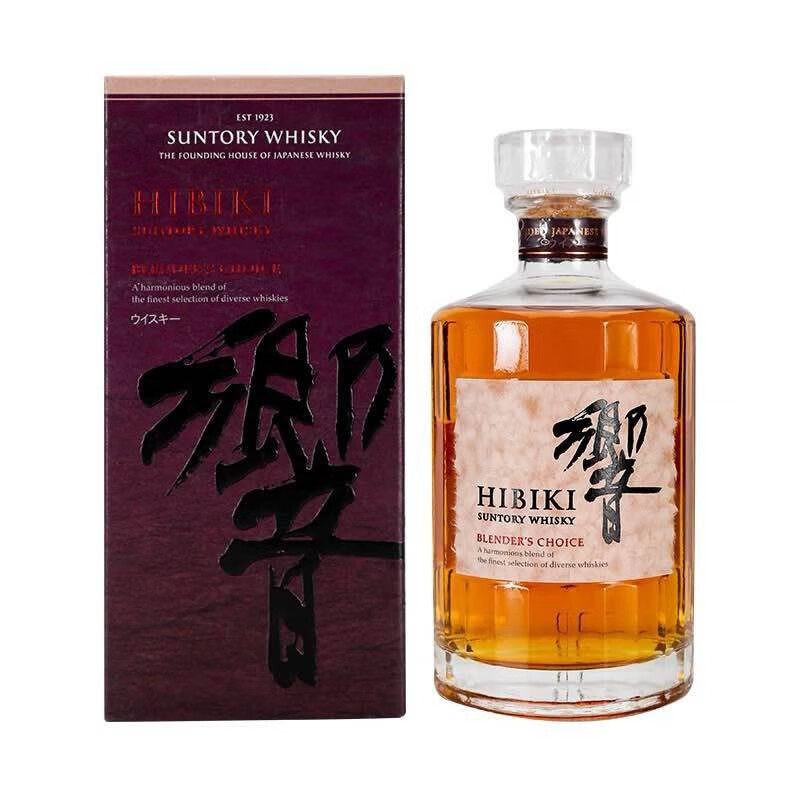 三得利（Suntory）日威三?？桶字萆狡橄焱考?3度进口洋酒 响红桶单支700ml带盒