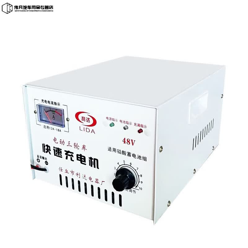 赛乐透电动三轮车充486072自停水电瓶大功率快速充电 [普通款]纯铜48v