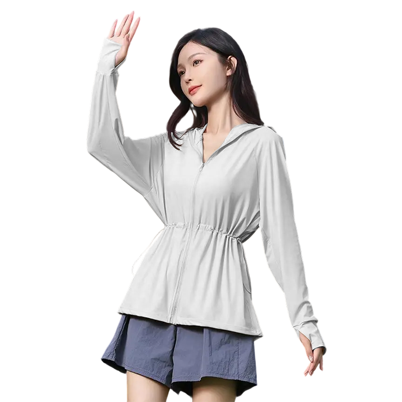 自由系冰絲防曬衣女2025夏季新款防紫外線UPF100+三防透氣開衫防曬外套