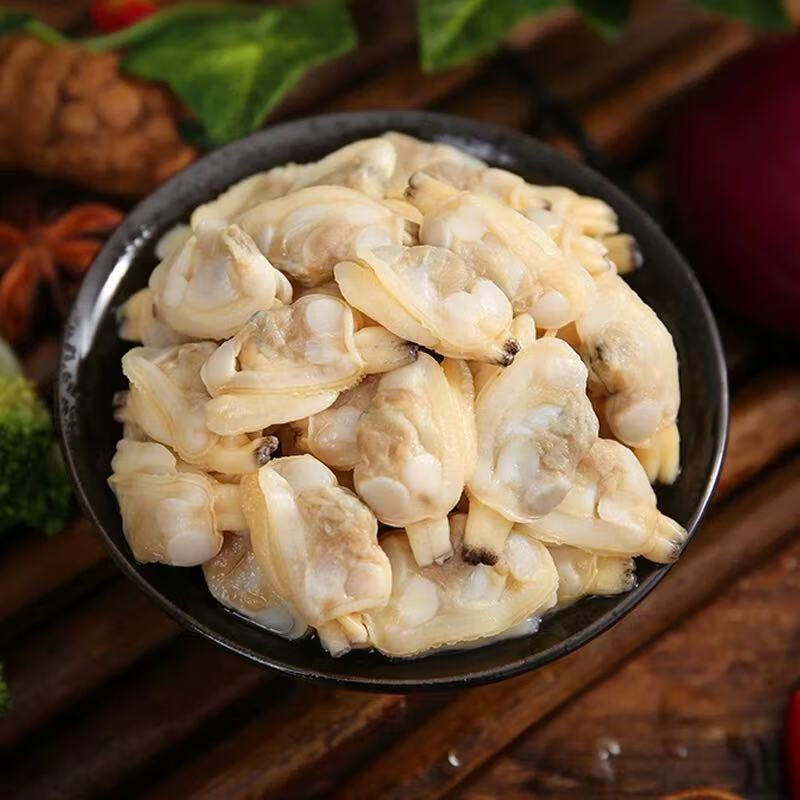 三人港蛤蜊肉500g（干冰）无沙花甲花蛤花甲肉冷冻黄蚬子肉海鲜水产