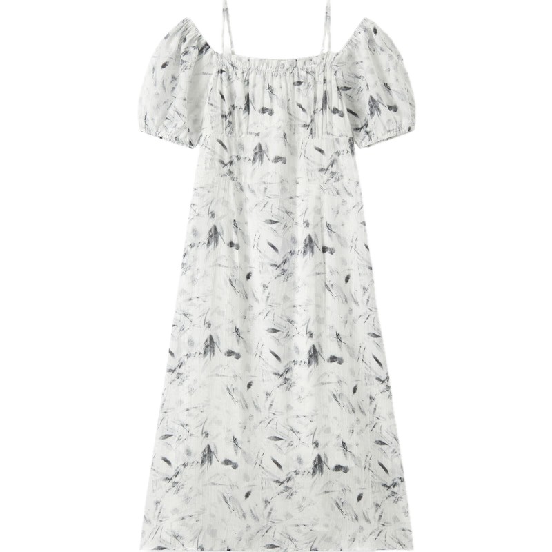 ɭ�� ����ȹ Ů ����ˮī����ӡ�ɵ��ڵ����ļ����糤ȹ101324114010