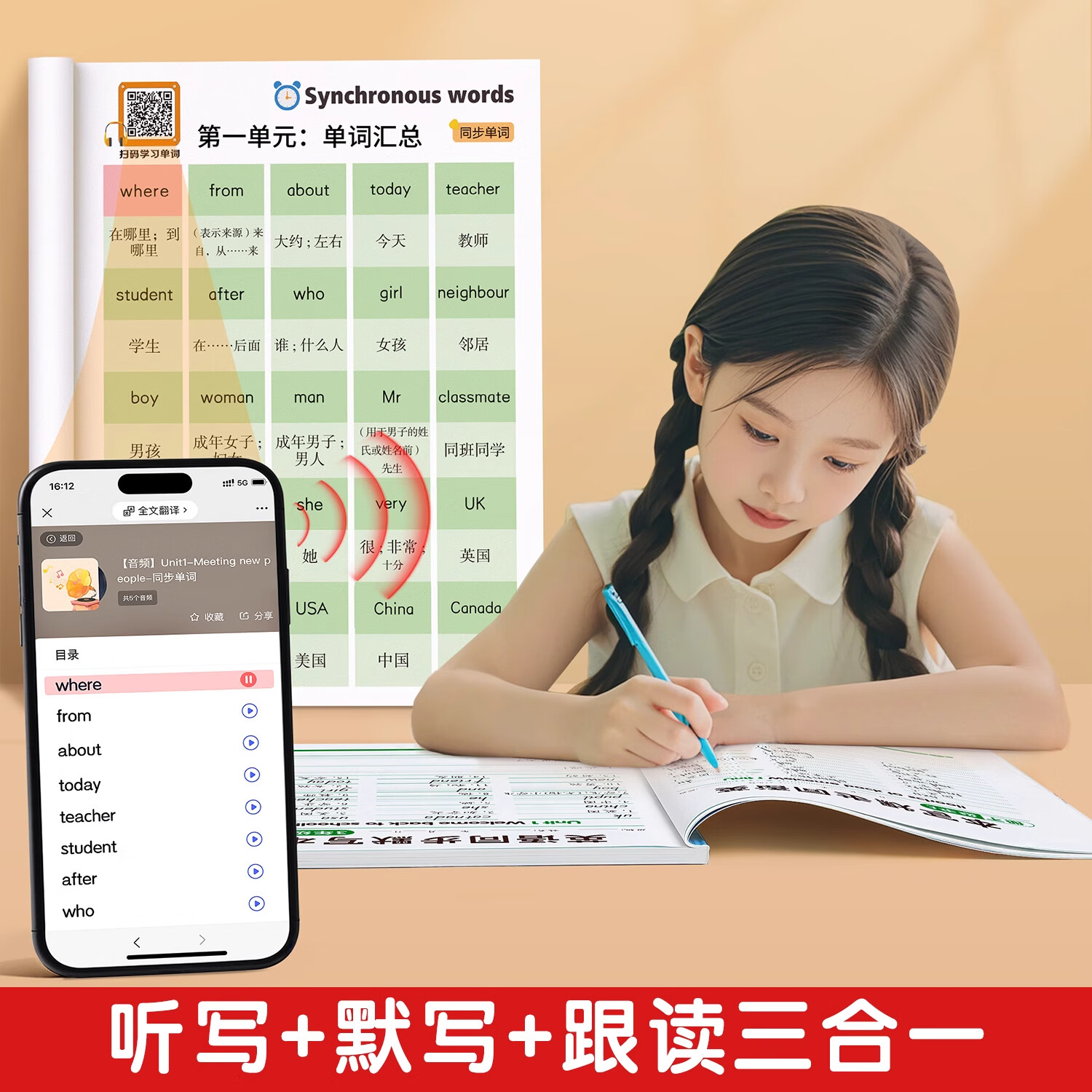 金枝叶英语课堂笔记2025年新版人教版新教材三年级起点下册上册同步练习英语音标和自然拼读零基础听力小学英语教材全解随堂笔记教材解读 【全套3本】语文+数学+英语课堂笔记 六年级上