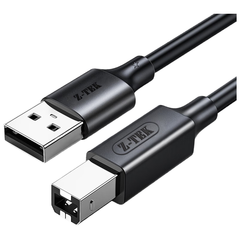 ���أ�Z-TEK����ӡ��������USB2.0���ٴ�ӡ�ߵ�Դ�ӿ������� ͨ�û���HP���ܰ�������ӡ����2�� ZX010