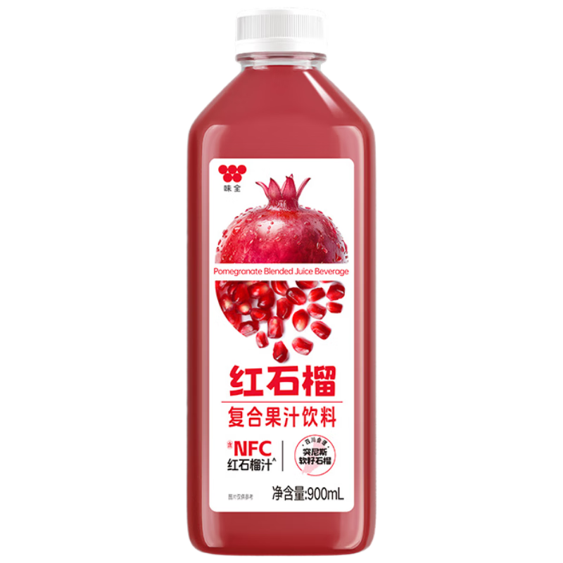 味全 【新品上市】红石榴复合果汁饮料稀释石榴汁900ml 冷藏锁鲜