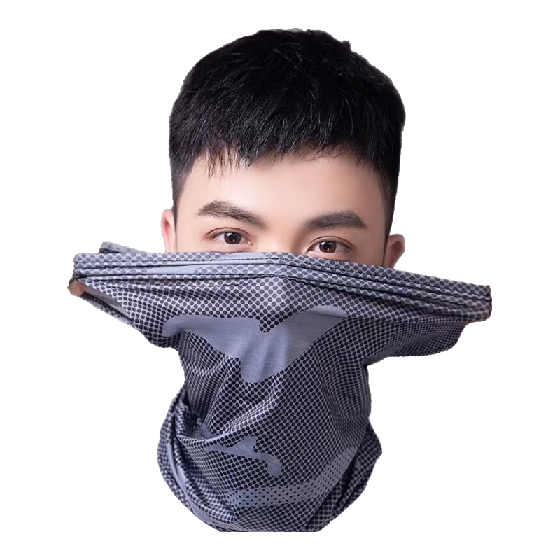 車歸沐防曬面罩男騎行冰絲面巾圍脖套魔術(shù)頭巾女防風(fēng)塵騎車裝備釣魚面罩