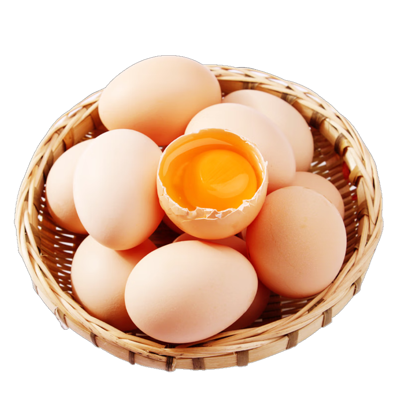 京鲜生减醇可生食鸡蛋20枚/盒 2斤 无抗鲜鸡蛋 源头直发