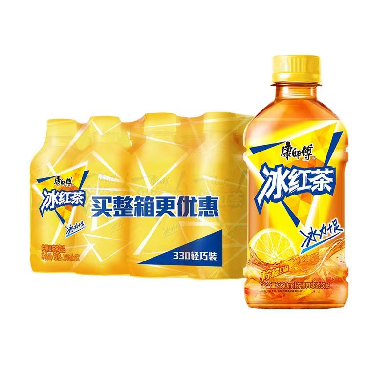 康师傅康师傅饮料330ml*6瓶冰红茶冰糖雪梨茉莉蜜茶绿茶解渴批发特惠 冰红茶330ml*6瓶