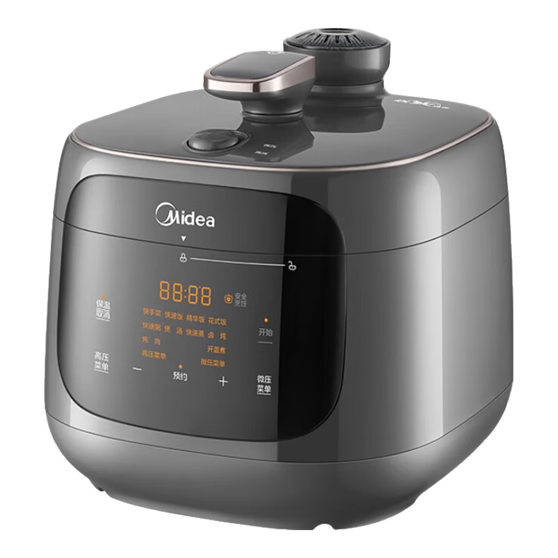 美的（Midea）【速嫩感】电压力锅双胆高压电饭锅家用4-6人 全自动智能预约触控电炖锅煮饭煮粥MY-C5933饭煲4.8L