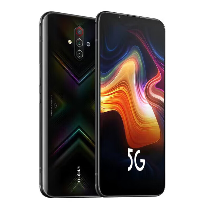 play红魔6R通5G手机骁龙765骁龙888 努比亚play黑色 8+128GB